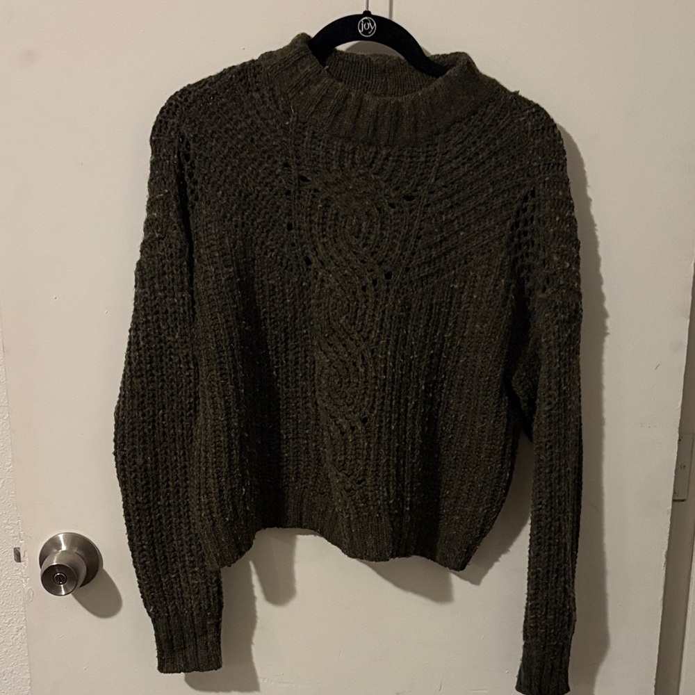 American Eagle Outfitters Dark Olive Turtleneck Sweater
